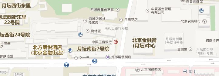 金融街月坛中心地图